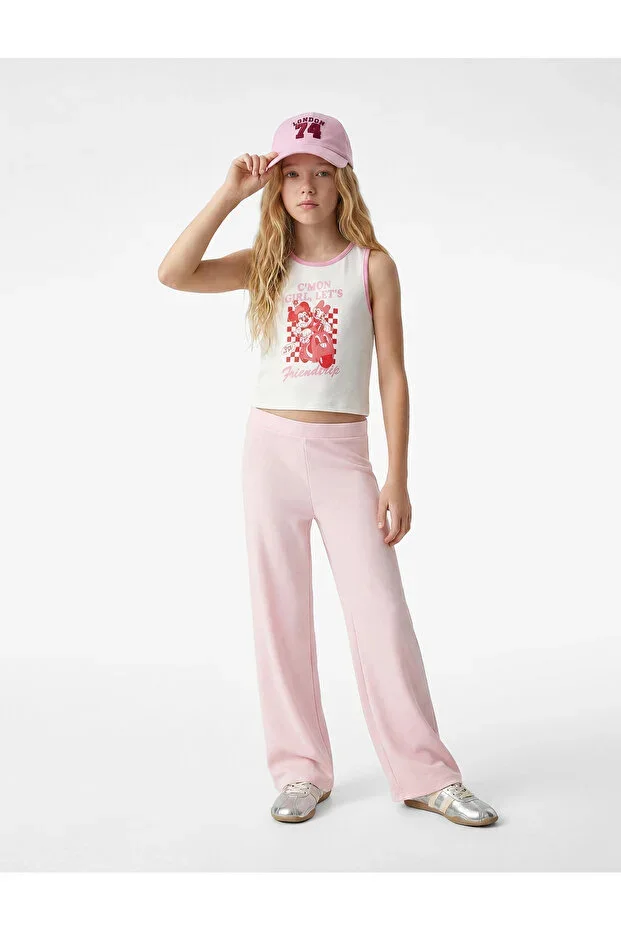 Pocket Detailed Wide Leg Trousers