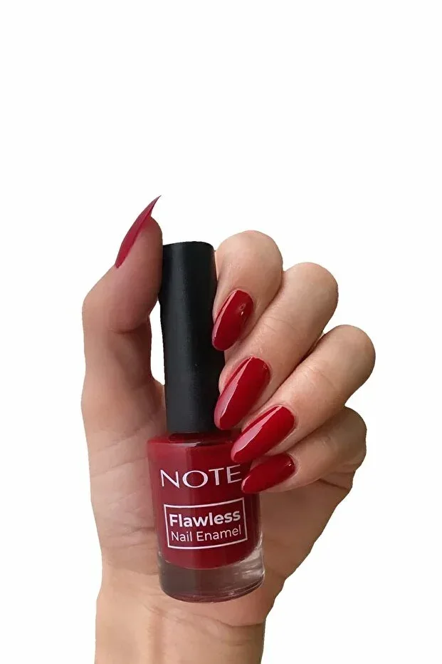 NOTE Nail Flawless Nail Polish 102 Red Wine - Red