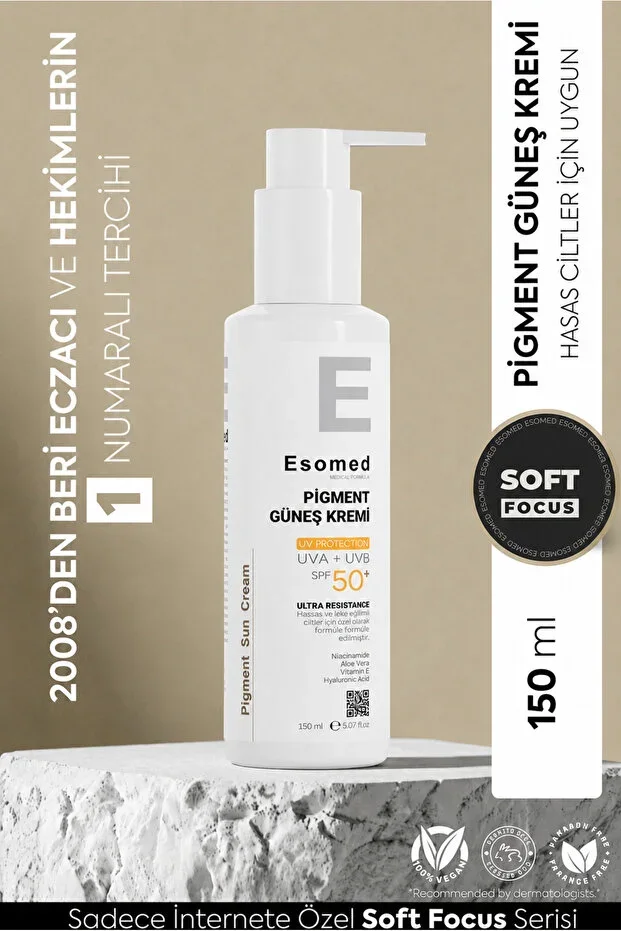 Sun Cream SPF50+ for More Sensitive Skin, High Protection, Non-Irritating, Non-Sweating, Anti-Spot, Brightening Effect