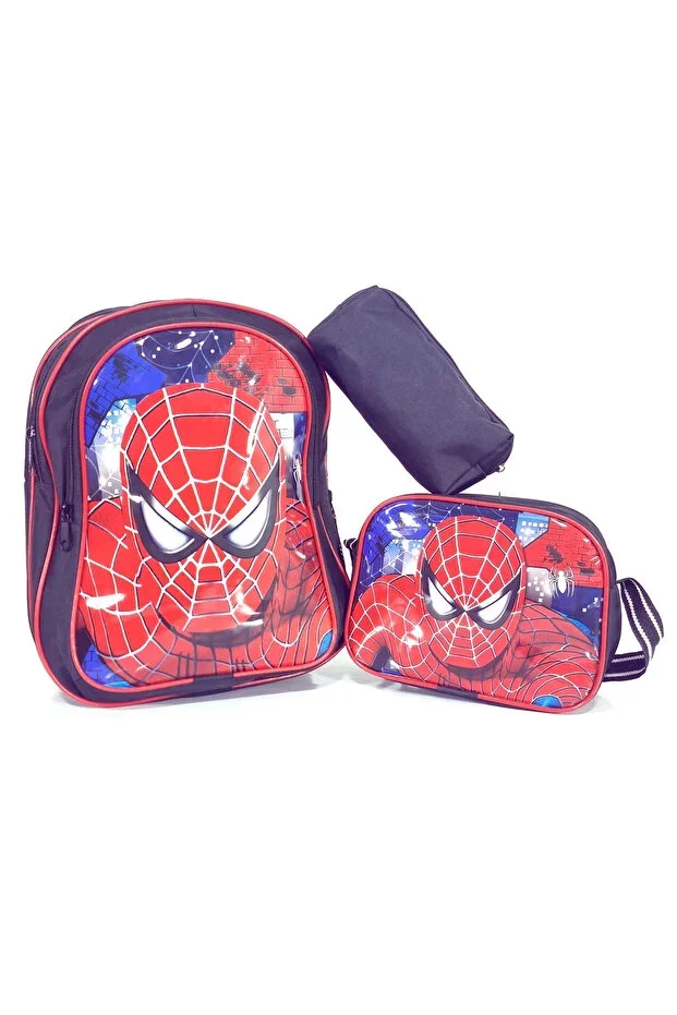 Spider-Man Spider-Man Patterned School Bag Boys Backpack and Lunch Bag Pencil Case