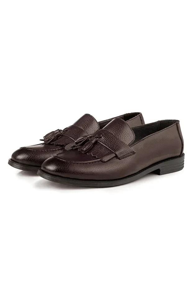 Tassel Genuine Leather Men's Classic Shoes, Loafer Classic Shoes, Moccasin Shoes