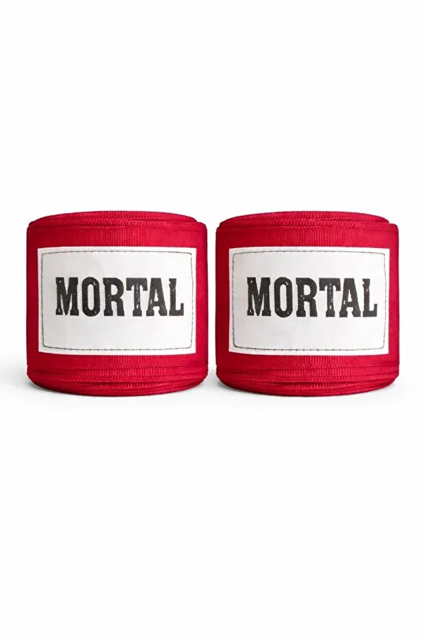 Red Boxing, Kickboxing, Muay Thai, Sanda Hand Wraps 3.5 Meters x 2 Pcs