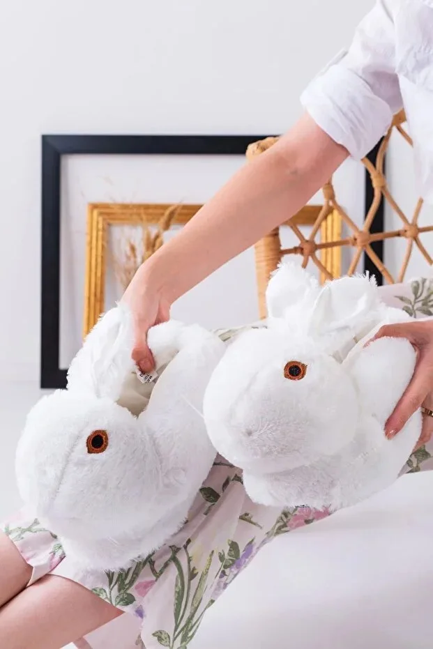 Animal Rabbit Slippers Soft Inside Silent Sole | House Boot |