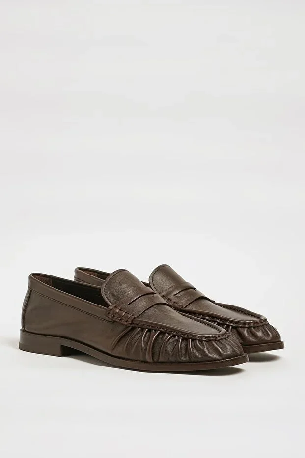 Amory Model Genuine Natural Leather Neolitik Sole Loafer Shoes