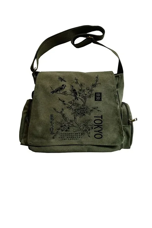 Tokyo Printed Unisex Messenger Bag