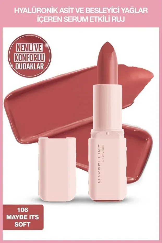 Serum Effect Lipstick with Hyaluronic Acid and Nourishing Oil - 106 Maybe It's Soft