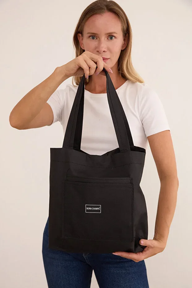Pocket Canvas Shoulder Bag