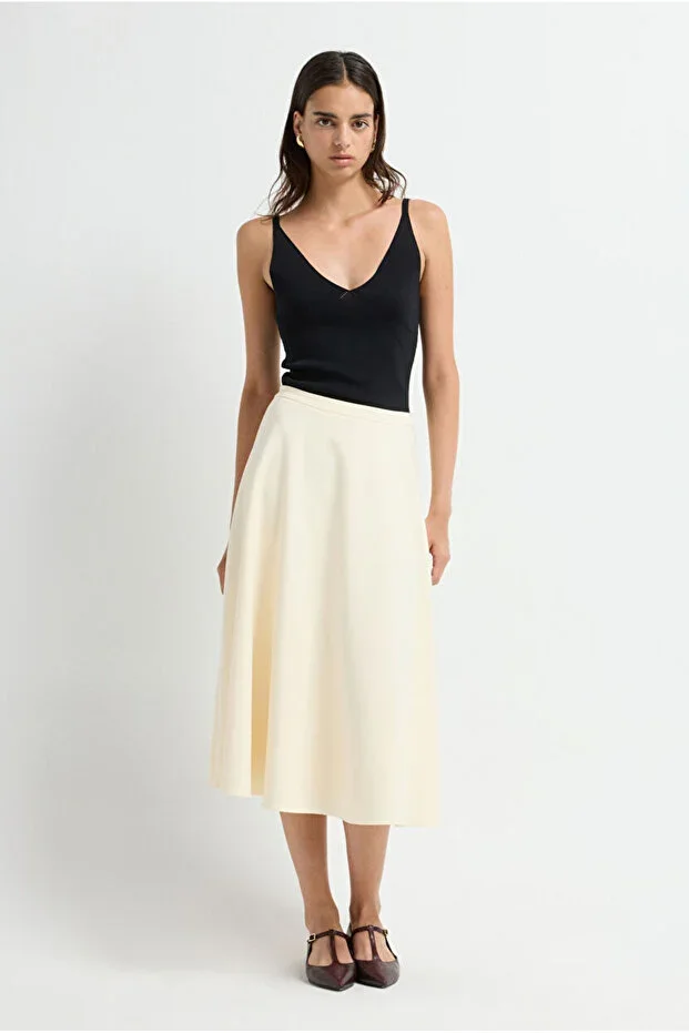 adL Gabardine A-line Skirt