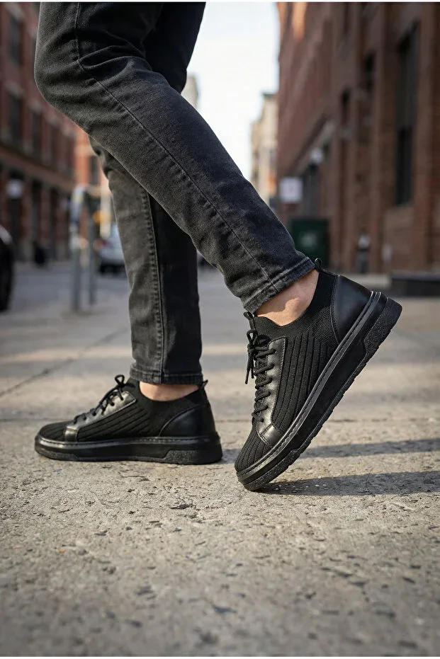 Summer Men's Sports Shoes Knitted Tricot Breathable Sneakers Pusped Sole
