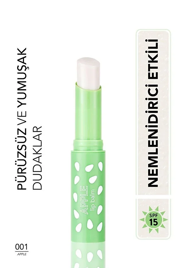 Flormar Tinted Lip Balm with Shea and Cocoa Butter (Apple) - 001 APPLE - 8690604555369