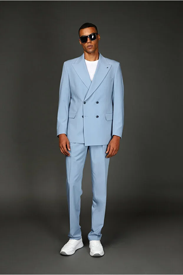 Oversize Extra Comfortable Fit Double-Breasted Suit