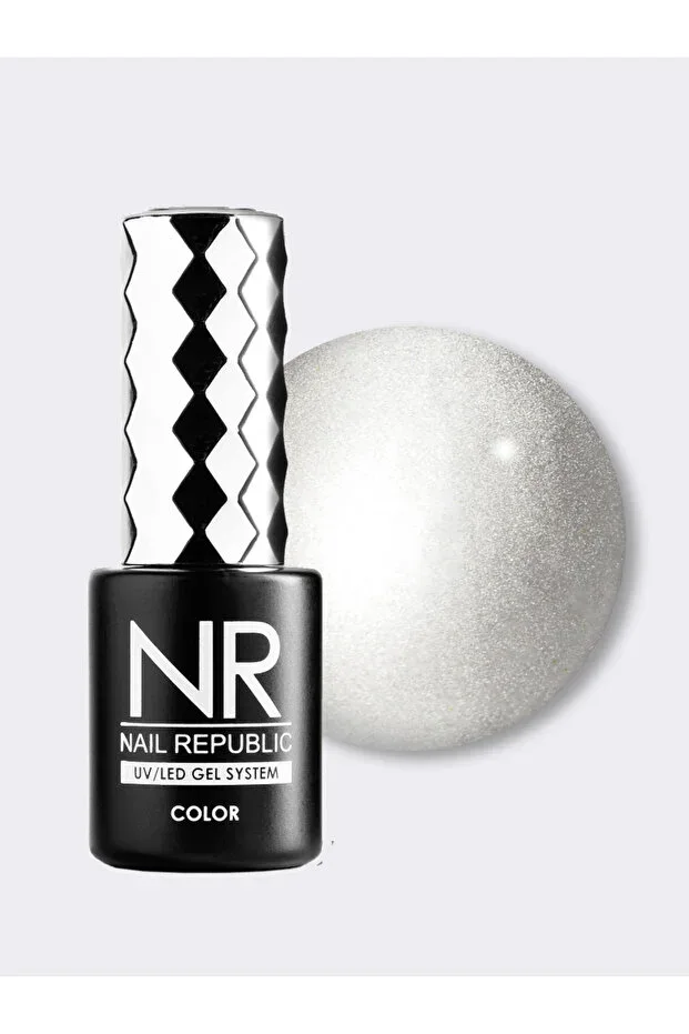 Nail Republic Permanent Nail Polish Cat 110 Nail Gel 10 ml – Professional Shine with Silk Cat Effect