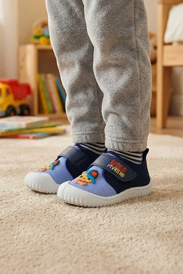 Baby Boys Summer Linen Comfortable Sole Single Velcro Adjustable Home Garden School Kindergarten Daily Shoe