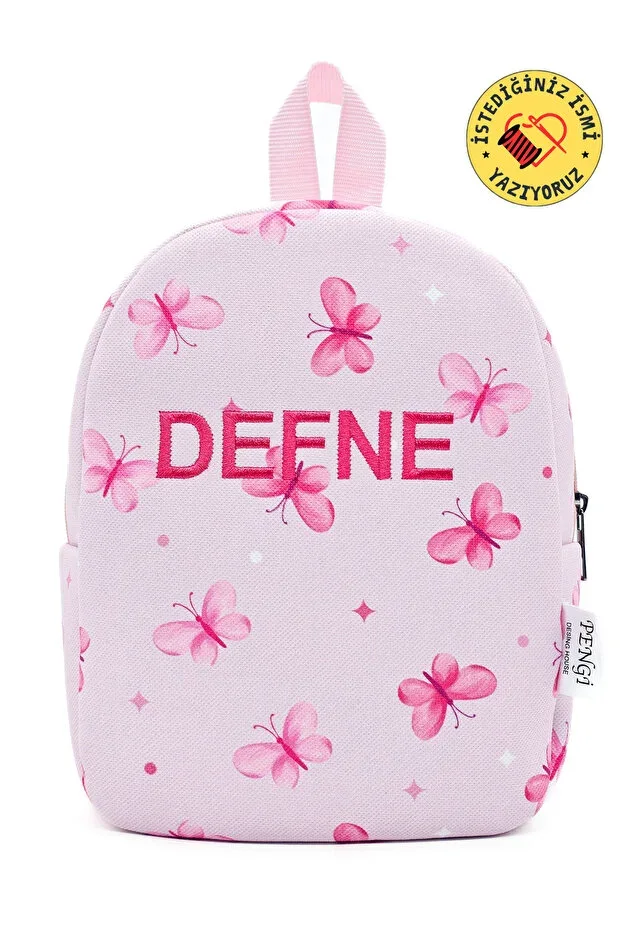 We Embroider The Name You Want] Sparkling Butterfly 0-8 Years Children's Backpack, Nursery Bag, Kindergarten Bag