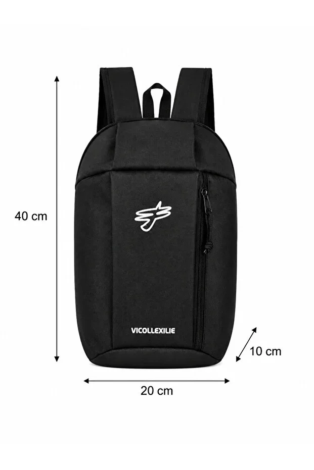 Vıcollexılıe Bicycle Unisex Black Daily Backpack 40x20x10 cm – Lightweight and Practical Design