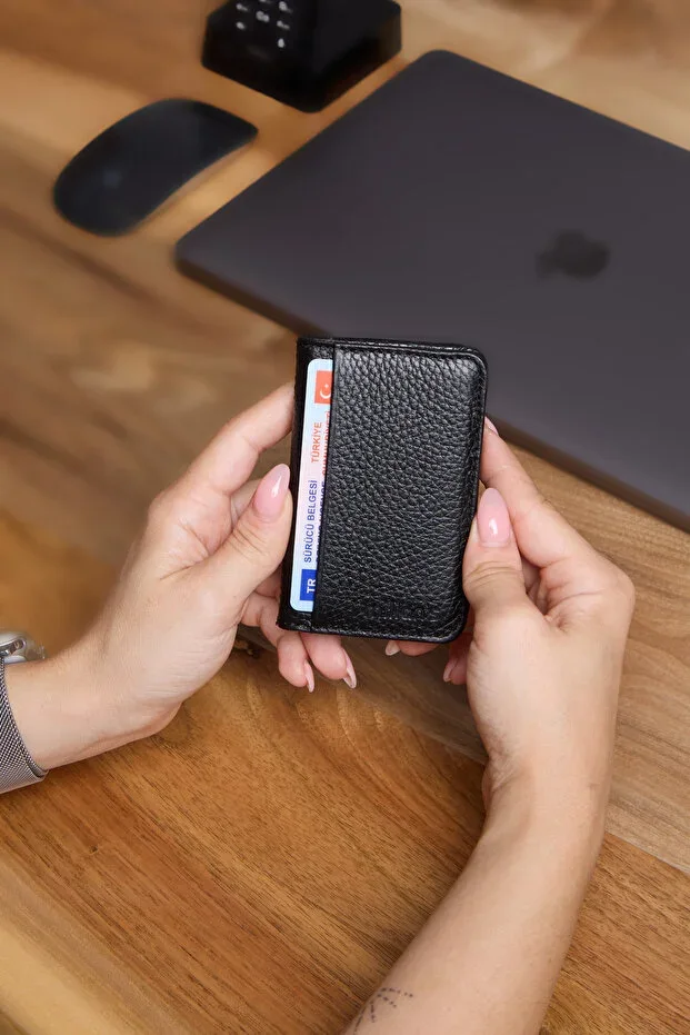 3781 Genuine Leather Cardholder Vertical Cardholder