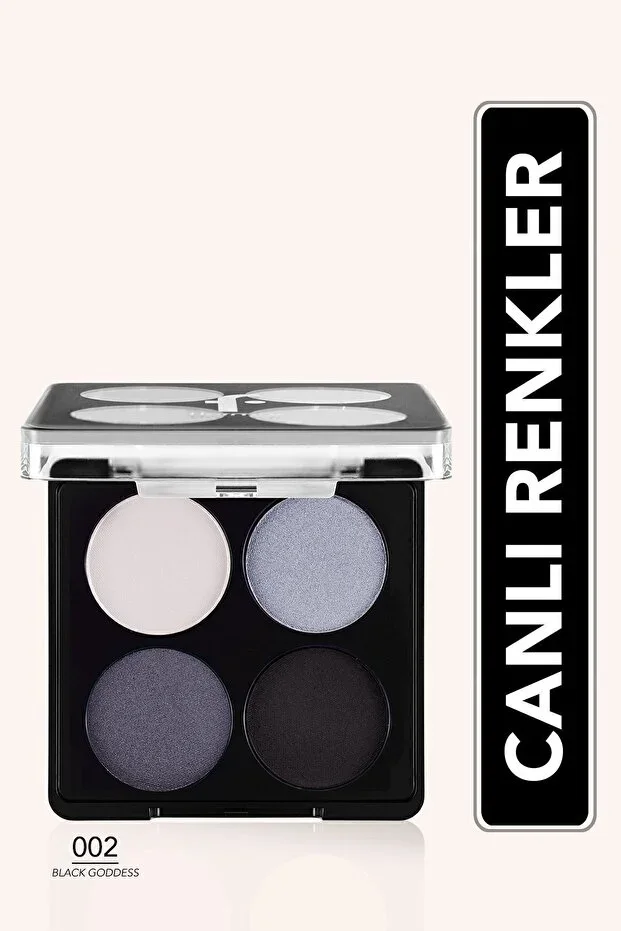 Mat & Işıltılı Far Paleti - Color Eyeshadow Palette - 002 Black Dust- 8682536051163