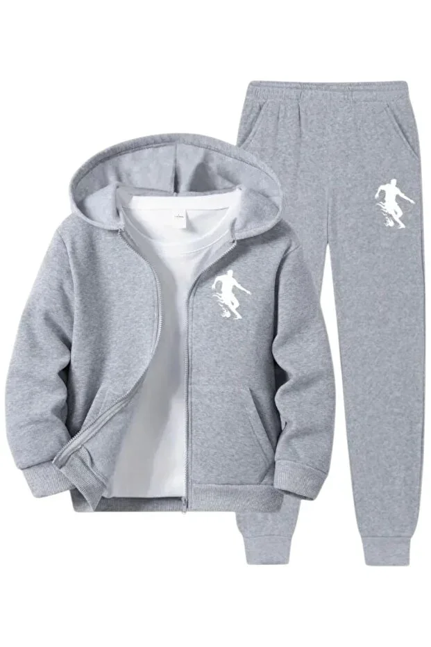 Men's Kids Top Bottom Tracksuit Set