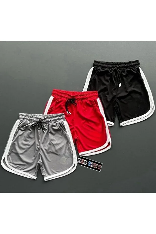 New Season Trend Honeycomb Fabric 3-Piece Unprinted Daily Shorts