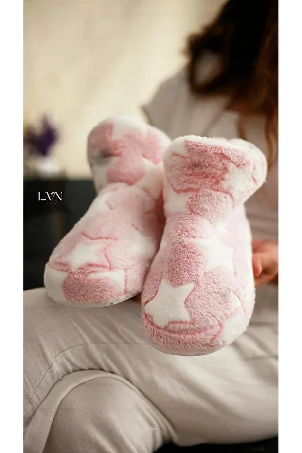 Women's Slippers House Boots House Shoes Thick Lightweight Sole STARRED