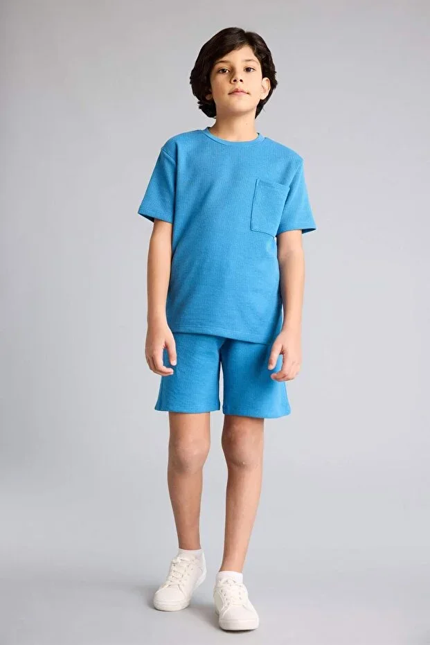 Regular Fit Waffle 2's Pajama Set Boys D9993A825SM