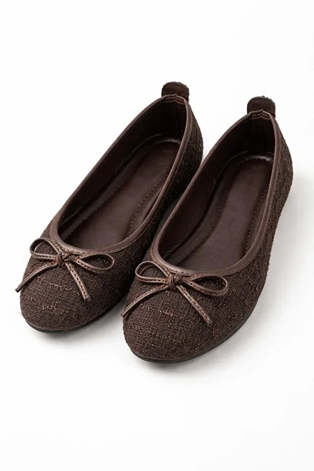 Tüvit Fabric Mary Jane Ballerina Chic Buckled Orthopedic Sole Daily Shoes