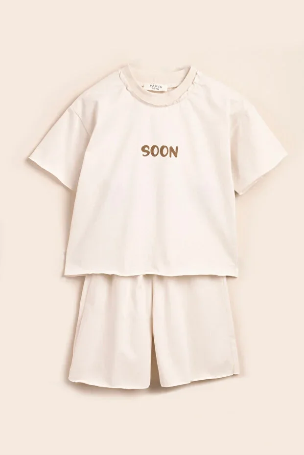 Set Men Baby Children Printed Oversize Shorts Set