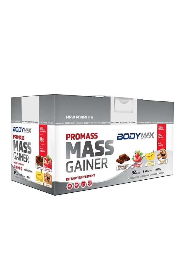 Promass Mass Gainer 6000gr Mix Aroma Carbohydrate Powder Weight Gainer Helps Gain Weight Volume