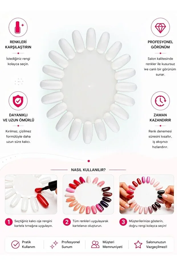 Daisy Color Chart for Gel Polish (1 PC)