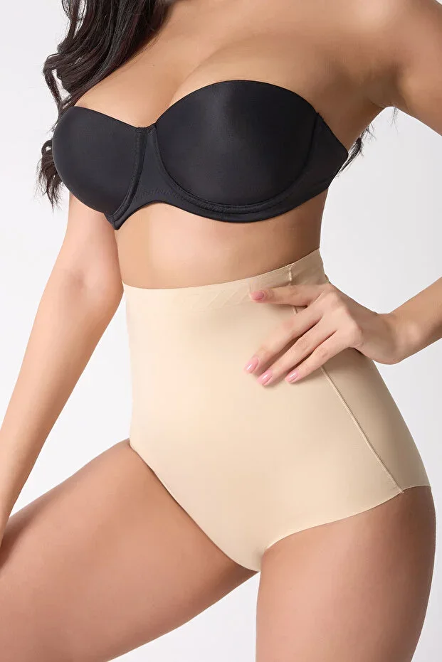 BARUCCA Slip Corset Under Belly Abdomen Waist and Hip Shaping Laser Cut High Waist Corset