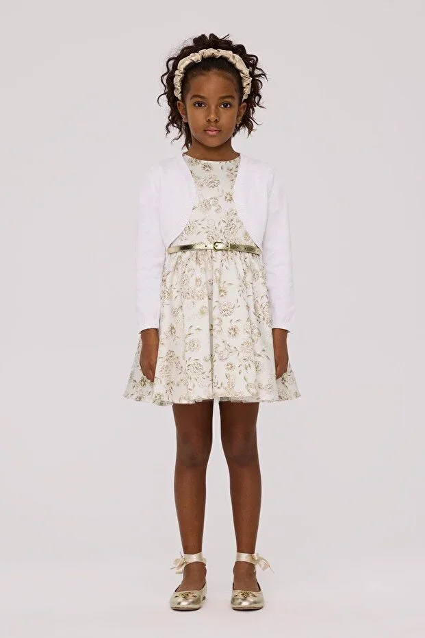 BG Store Girls White Cardigan