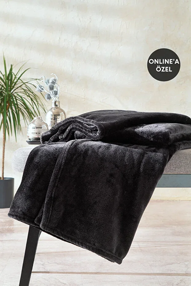 Olenna Wellsoft Tv Blanket 140x190 - Anthracite