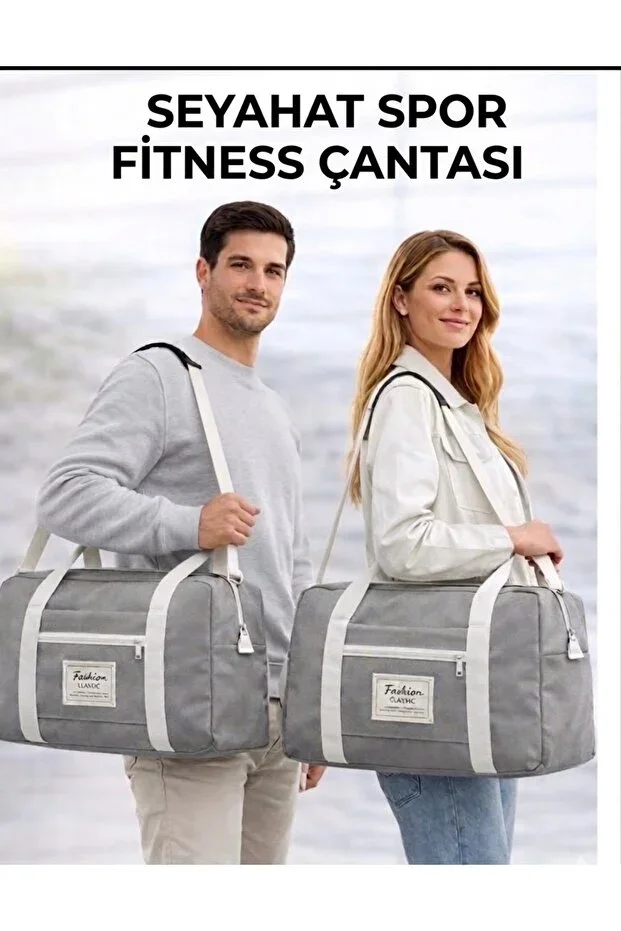 Unisex Front Pocket Long Strap Travel Fitness and Sports Bag for Women and Men
