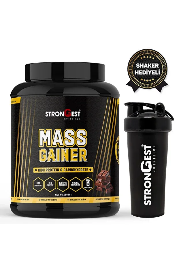 Mass Gainer 1600gr High Protein Value and Amino Acid Supplemented Chocolate Flavored