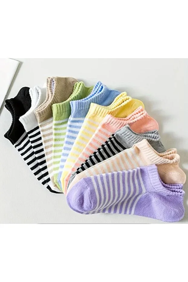 10 Pairs Economic Pack Ankle Socks