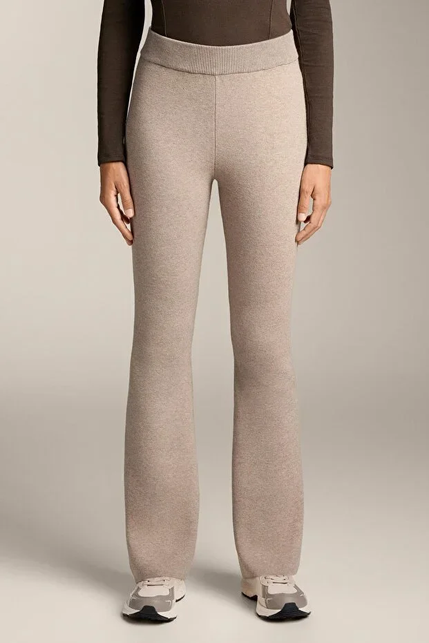 Oysho Knitted Flared Trousers