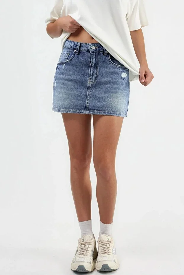 Hiccup Denim Skort