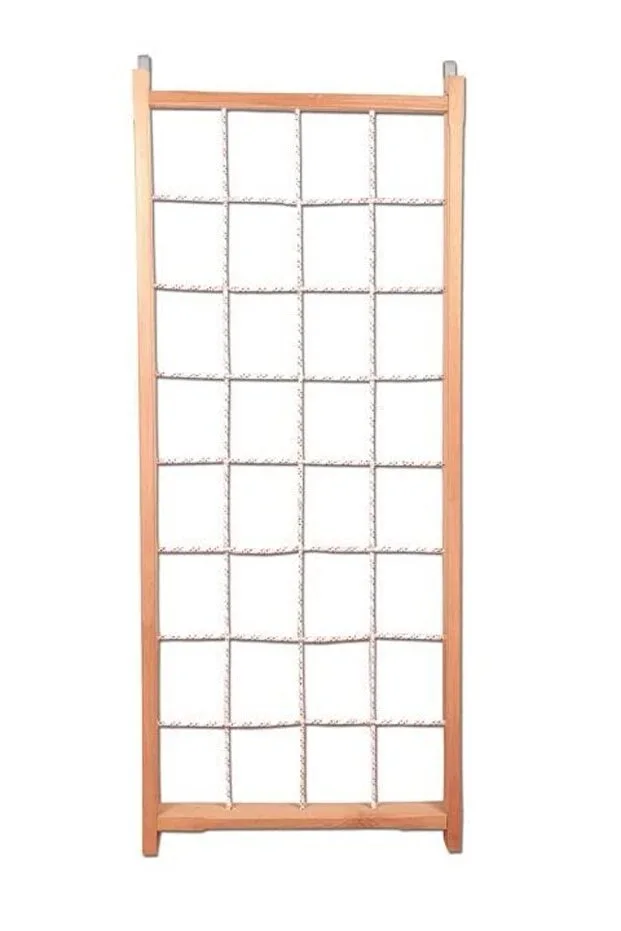 Climbing Ladder - Exercise Gymnastics Bar - Braided Wooden Ladder - 190x80 Cm