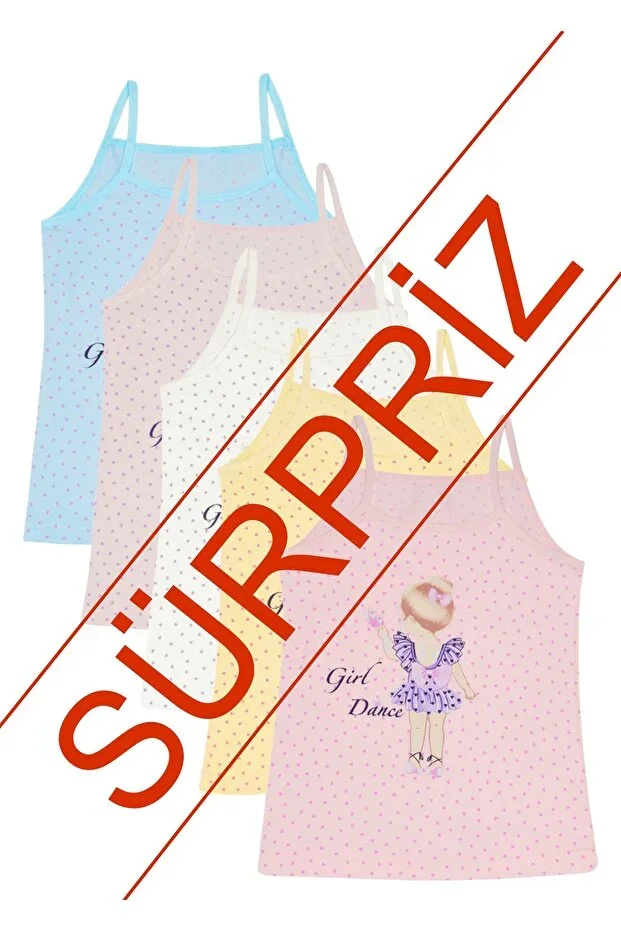 5-Pack Thin Strap Girl's Undershirt!!! Surprise Package!!!