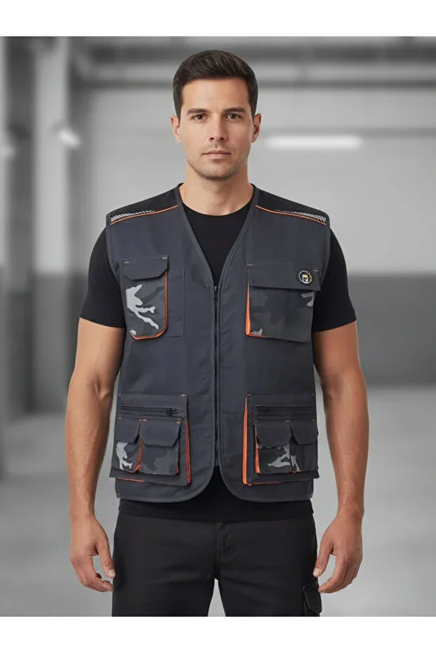 Emerton Stretch Vest with Camouflage Detail