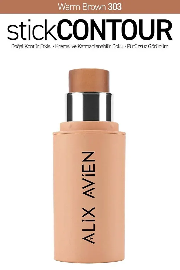 Layerable Creamy Textured Moisturizing Vitamin E Stick Contour - Stick Contour 303 Warm Brown