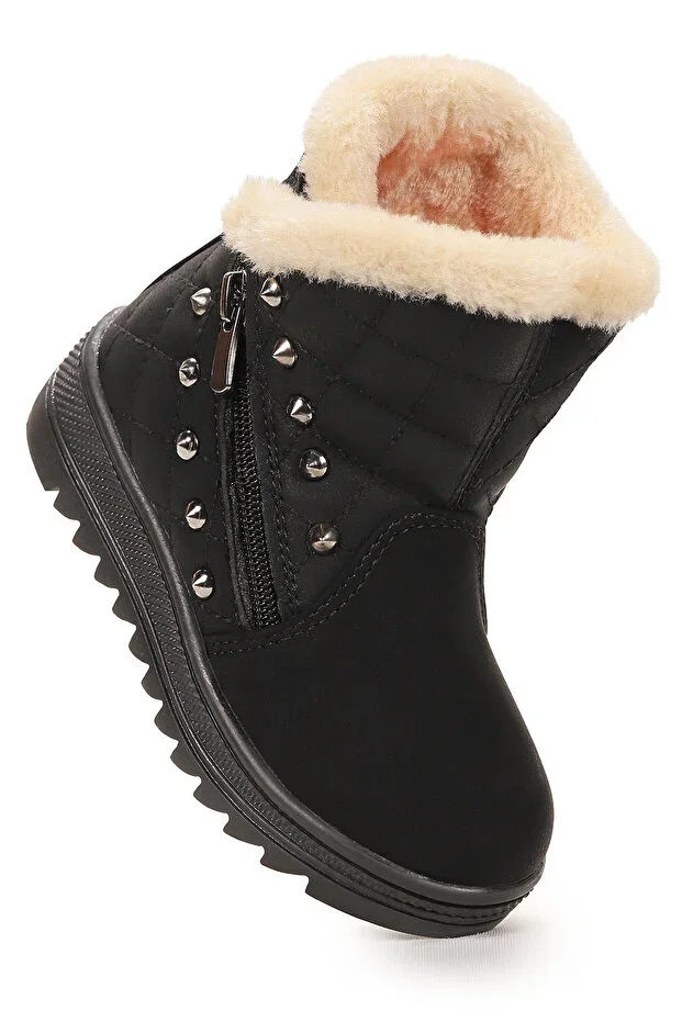 Hezan Zippered Girls' Boot Shoes