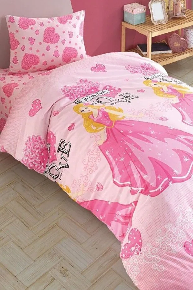 Fitted Sheet Girls Duvet Cover Set Natural Healthy Cotton Single