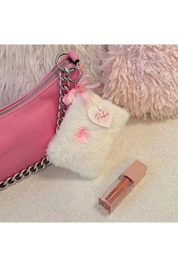 Fluffy Mini Cardholder/Bag Charm/ Mini Wallet