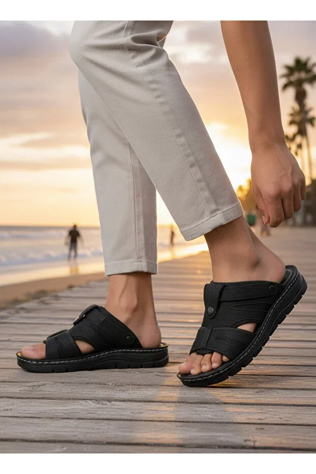 MEN'S LIGHT SOFT SOLE DAILY SLIPPERS