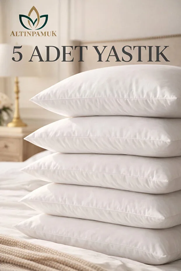 5 Pieces Pillow 50x70 1000gr 1kg Anti-allergic Bead Silicone Pillow (1 Piece 1 Kg *5 Pieces )