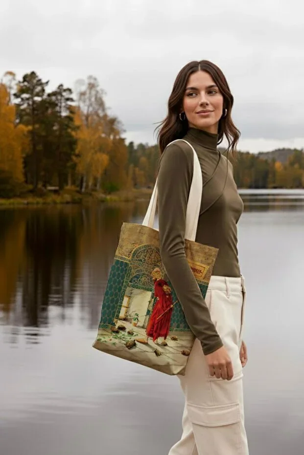 Canvas Turtle Trainer Printed Bag