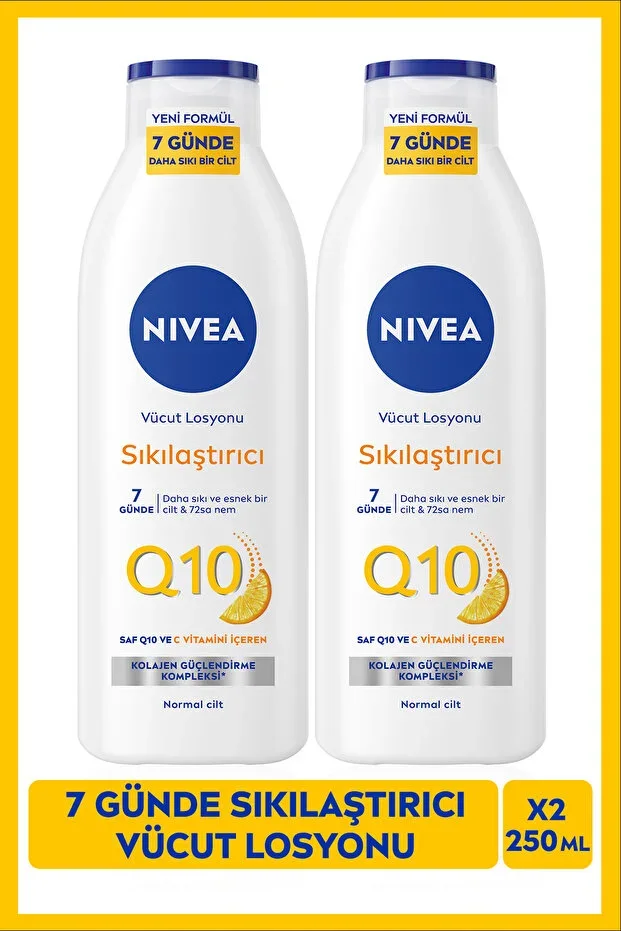 Q10 7-Day Firming Body Lotion 250ml, Vitamin C, Moisturizing, Collagen, x2 Pcs