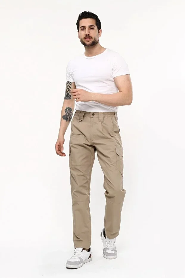 Uniprom Tokyo Model Outdoor Tactical Pants, Tactical Pants, Ripstop Fabric Beige
