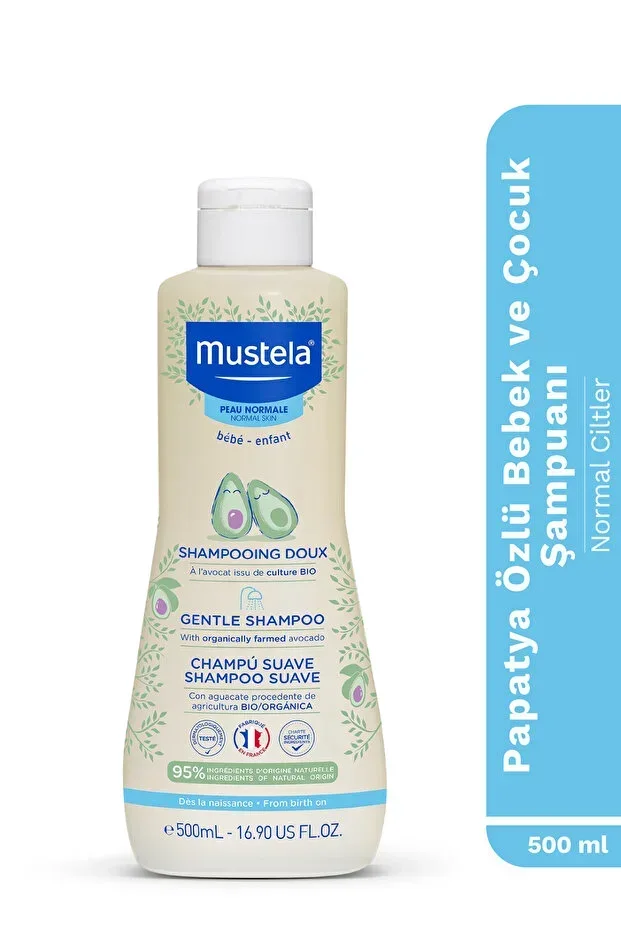 Mustela 95% Natural Origin Chamomile Tear-Free Easy Comb Baby & Child Shampoo 500 ml
